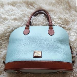 Dooney and Bourke Pebble Grain Zip Zip Satchel